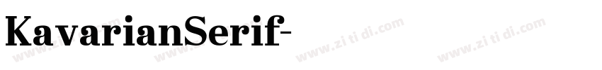 KavarianSerif字体转换