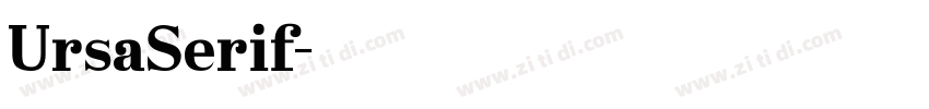 UrsaSerif字体转换