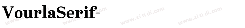 VourlaSerif字体转换