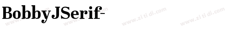 BobbyJSerif字体转换