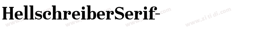 HellschreiberSerif字体转换