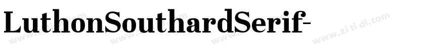 LuthonSouthardSerif字体转换