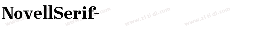 NovellSerif字体转换