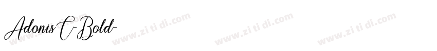 AdonisC-Bold字体转换