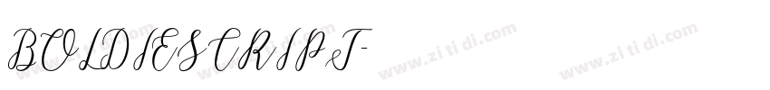 BOLDIESCRIPT字体转换