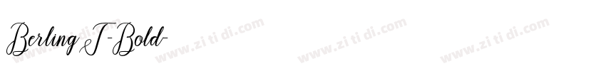 BerlingT-Bold字体转换
