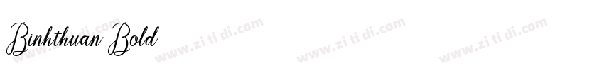 Binhthuan-Bold字体转换