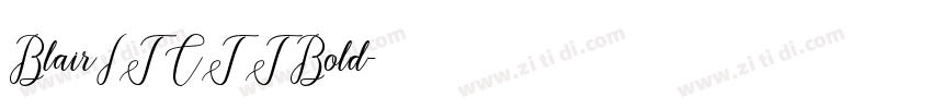 BlairITCTTBold字体转换