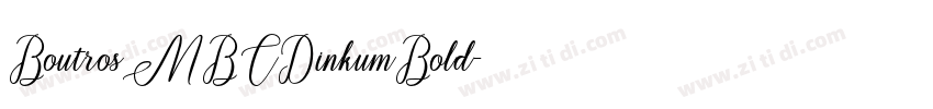 BoutrosMBCDinkumBold字体转换