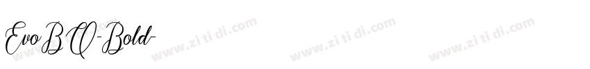 EvoBQ-Bold字体转换