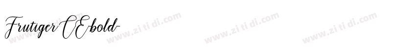 FrutigerCE-bold字体转换
