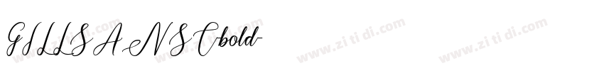 GILLSANSC-bold字体转换