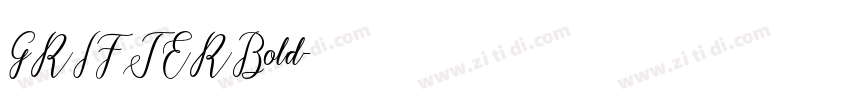 GRIFTERBold字体转换