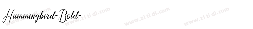 Hummingbird-Bold字体转换