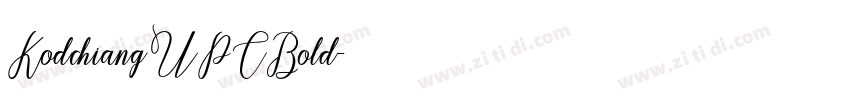 KodchiangUPCBold字体转换