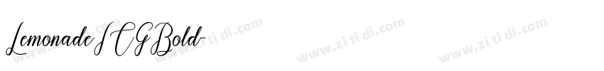 LemonadeICGBold字体转换
