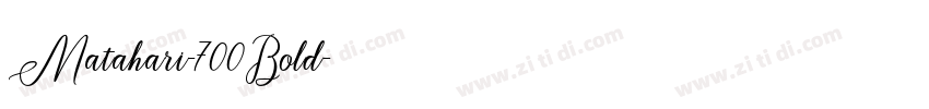Matahari-700Bold字体转换