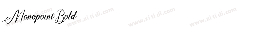 MonopointBold字体转换