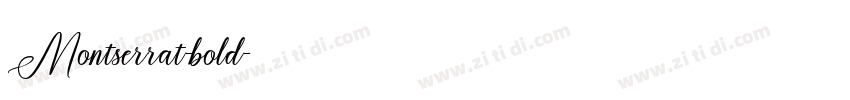 Montserrat-bold字体转换