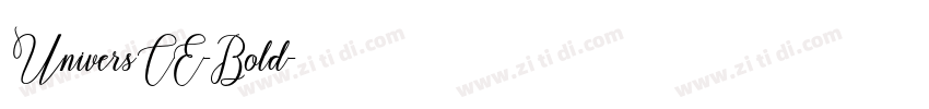 UniversCE-Bold字体转换