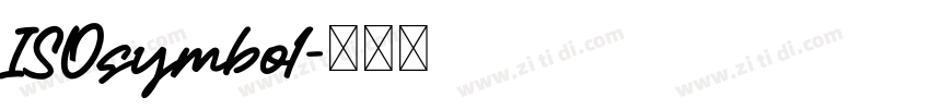 ISOsymbo1字体转换