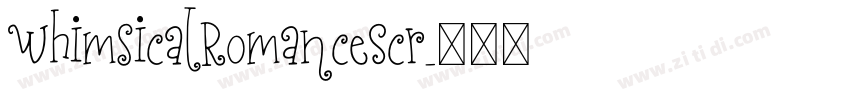 WhimsicalRomanceScr字体转换
