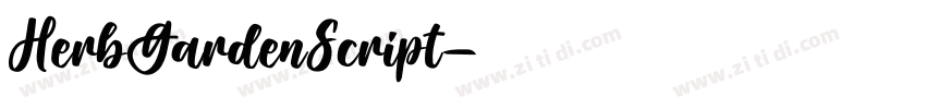 HerbGardenScript字体转换
