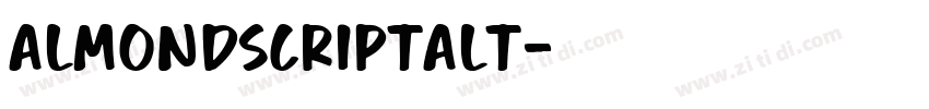 AlmondScriptAlt字体转换