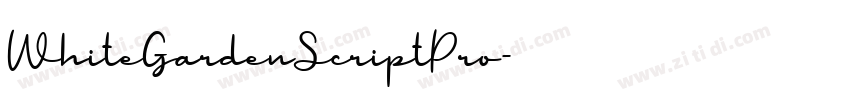 WhiteGardenScriptPro字体转换 WhiteGardenScriptPro字体转换