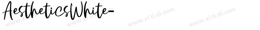 AestheticsWhite字体转换