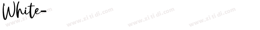 White字体转换