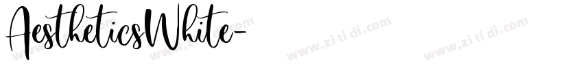 AestheticsWhite字体转换