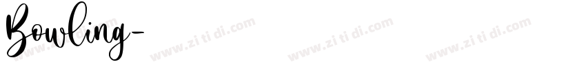 Bowling字体转换