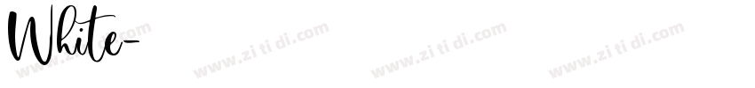 White字体转换