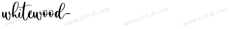 whitewood字体转换