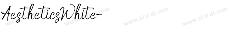 AestheticsWhite字体转换