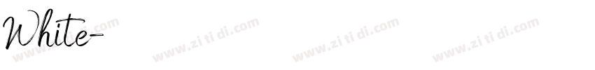 White字体转换