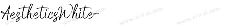 AestheticsWhite字体转换