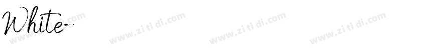 White字体转换