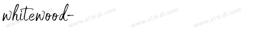 whitewood字体转换