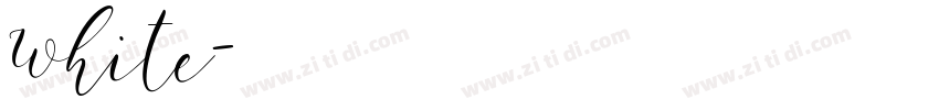 White字体转换