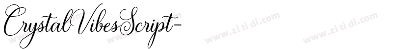 CrystalVibesScript字体转换