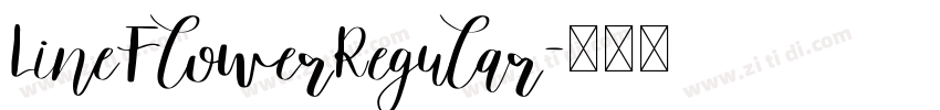 LineFlowerRegular字体转换
