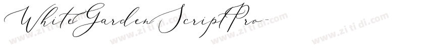 WhiteGardenScriptPro字体转换 WhiteGardenScriptPro字体转换