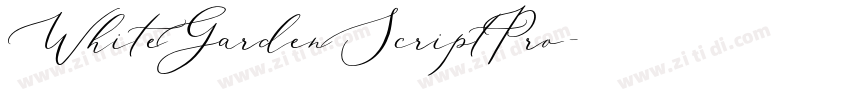 WhiteGardenScriptPro字体转换 WhiteGardenScriptPro字体转换