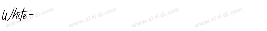 White字体转换