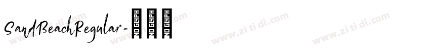 SandBeachRegular字体转换