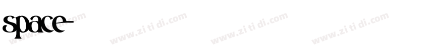 space字体转换