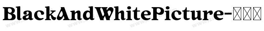 BlackAndWhitePicture字体转换