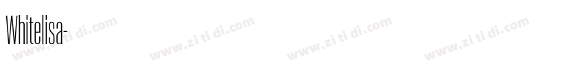Whitelisa字体转换